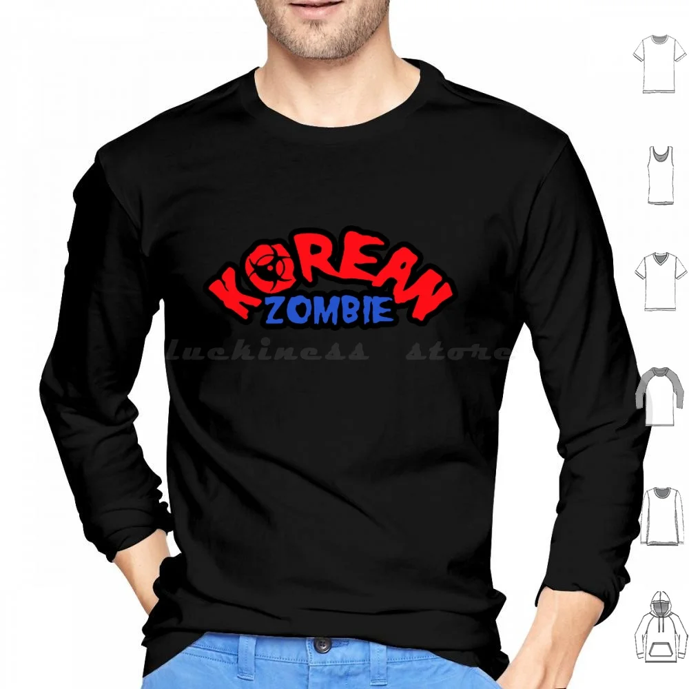 Korean Zombie Letter Hoodies Long Sleeve Korean Zombie Chan Sung Jung The Korean Zombie The Korean Zombie Chan Sung