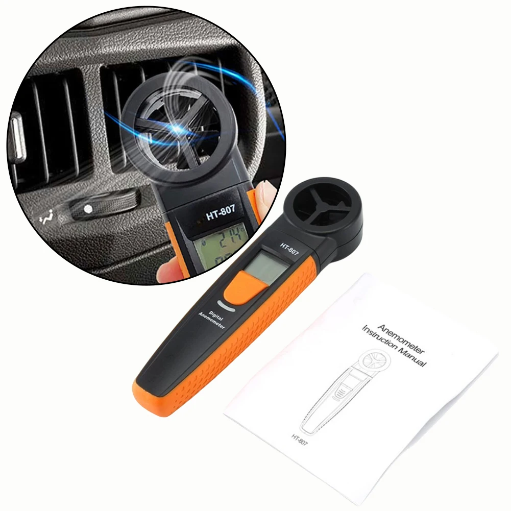 Digital Pocket Anemometer HT-807 Multi Unit Measurement m s kmh ftmin knots 12 Level Beaufort Metal/Plastic Build
