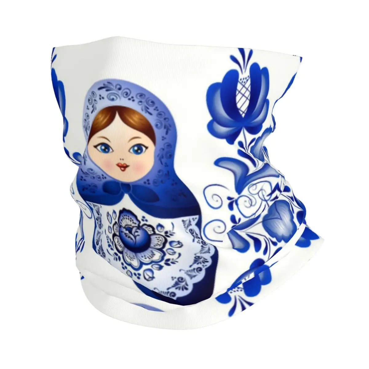 

Матрешка кукла Россия бандана утеплитель для шеи мужчины женщины зимний лыжный походный шарф гетры русское народное искусство лицо покрытие