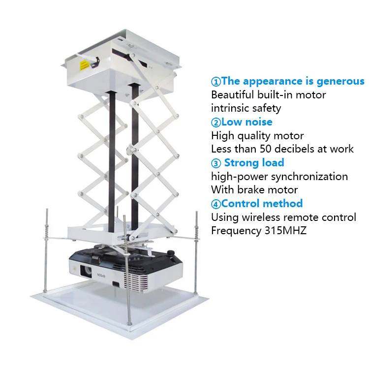 Imagem -05 - Projetor Stand com Controle Remoto Elevador Elétrico Tesoura Montagem no Teto Apto para Cinema Igreja Hall Escola 220v L1000