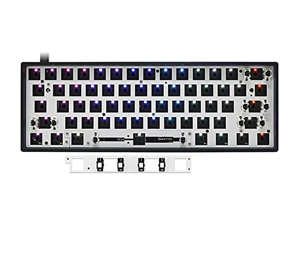 

for Gh60 Gk61x Gk61 Pcb 60% 60 Percent Key Board Hotswap Hot Swappable Swap Wireless RGB Kit Keyboard