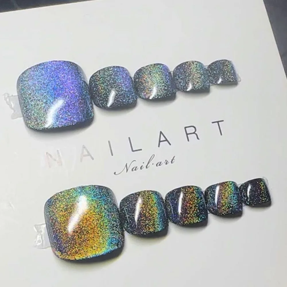 انفصال عين القط أظافر وهمية قصيرة طول مربع رئيس القدم مسمار نصائح غطاء كامل يمكن ارتداؤها مانيكير اضغط على الأظافر فتاة