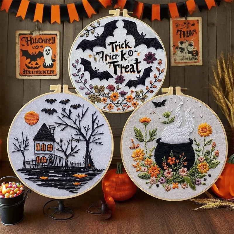 【ADORN】DIY Halloween Embroider - đánh giá và giá Embroidery Gothic