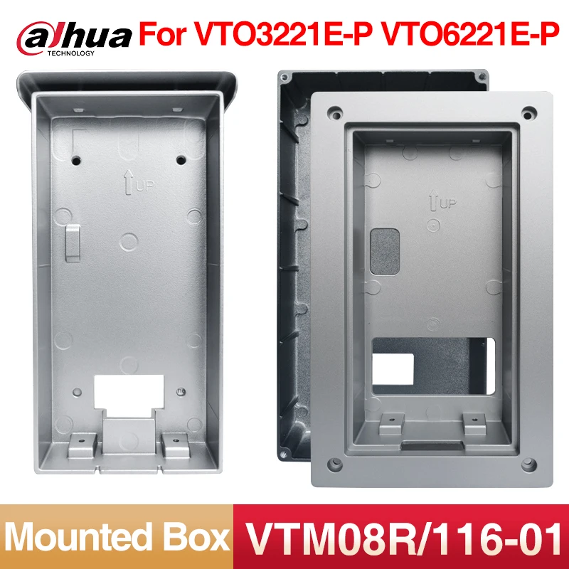 Dahua Original Video Intercom Mounting Accessories VTM08R Rain Cover VTM116-01+Flush mounted box For VTO3221E-P VTO6221E-P