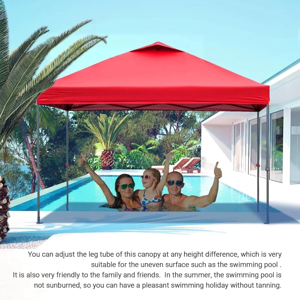 Camping sunshade canopy,10x10 Canopy Tent, Pop Up Beach Tent for Outdoor Shades with Wheeled Bag, 8 Stakes, 4 Ropes,canopy