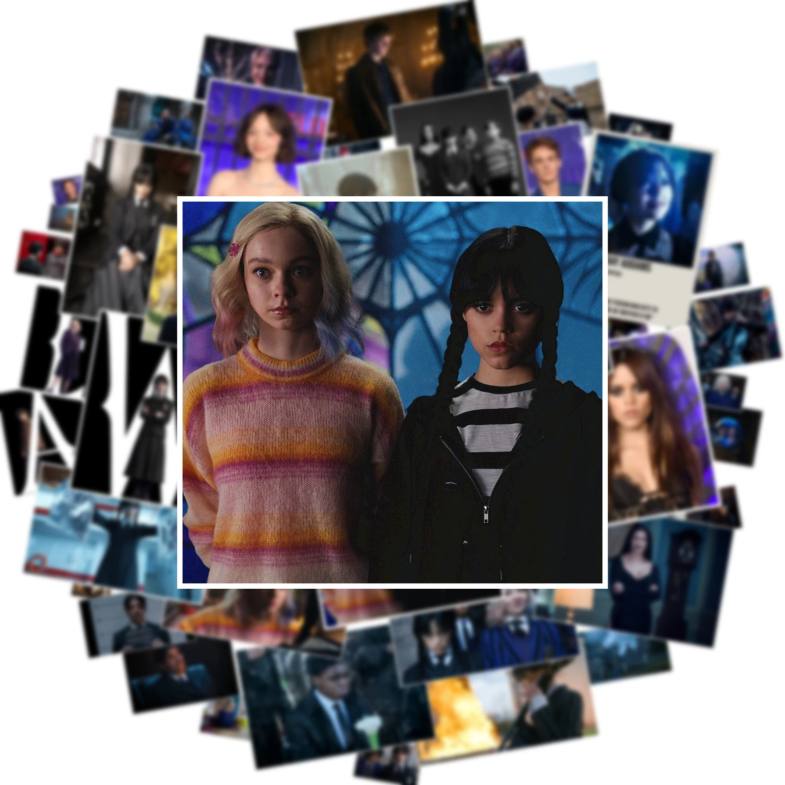 10/50 قطعة المسلسل التلفزيوني حديث الأربعاء ملصقات الكرتون مقاوم للماء الكتابة على الجدران شارات الفينيل لعبة الكمبيوتر المحمول هدايا الأطفال #4