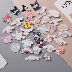 Sanrio My Melody Cinnamoroll Kuromi Brooch Patch Japan and South Korea Acrylic Badge Pin Girl Heart Clothing Accessories