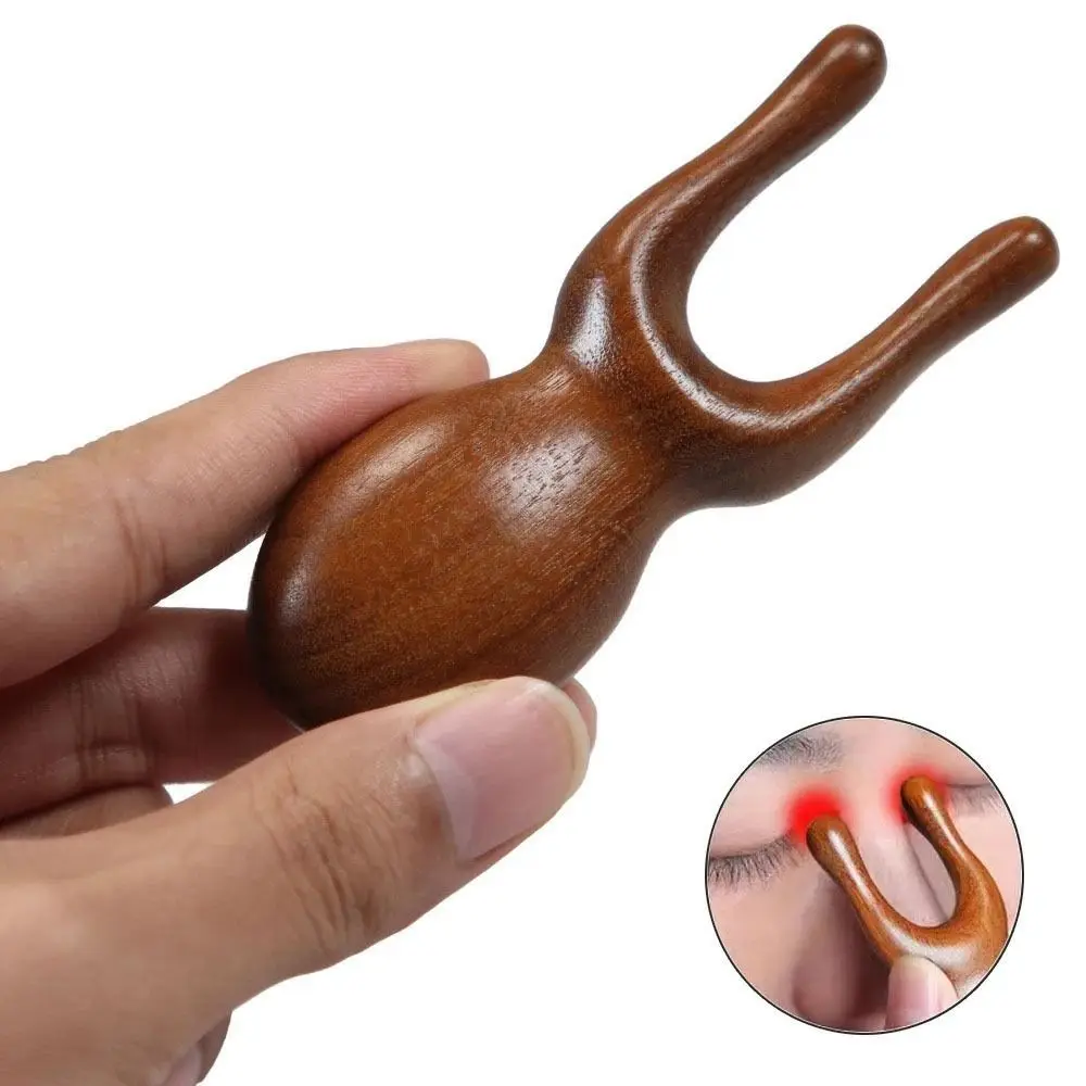 Sandalwood Massage Comb Portable Relieve Fatigue Meridian Comb Promote Blood Circulation Facial Lifting Nose Massager