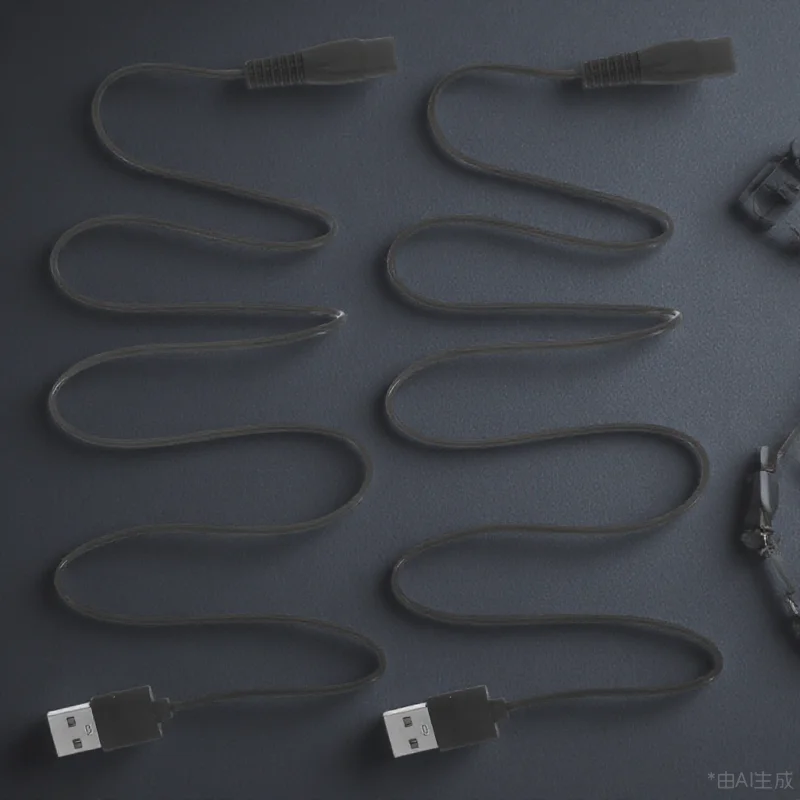 

2Pcs Shaver Power Cord USB Rubber Wrapped Cable for Electric Razor Charging Accessories Razor Power Cord