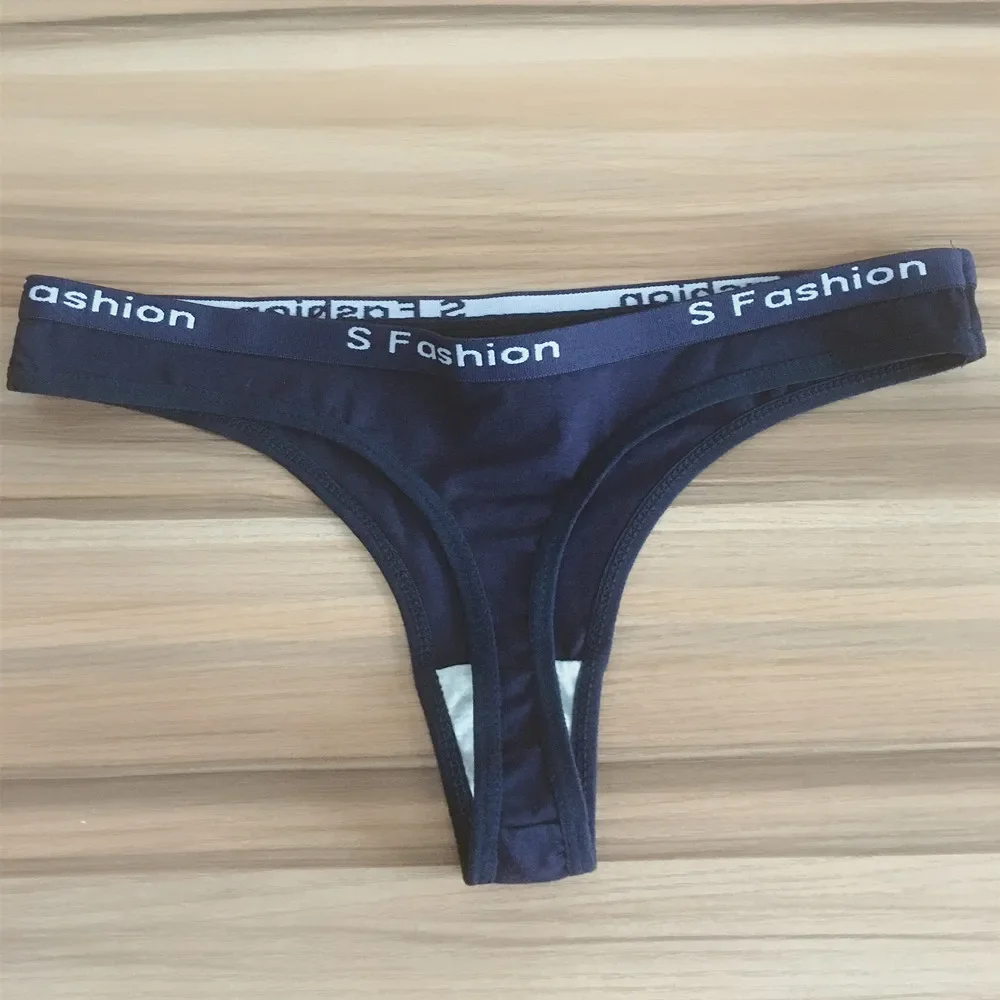 Sporty Style Cotton Thong Panties Women Fashion Letter Underwear Female Soft Comfortable G String Sexy Lingerie Femme Underpants