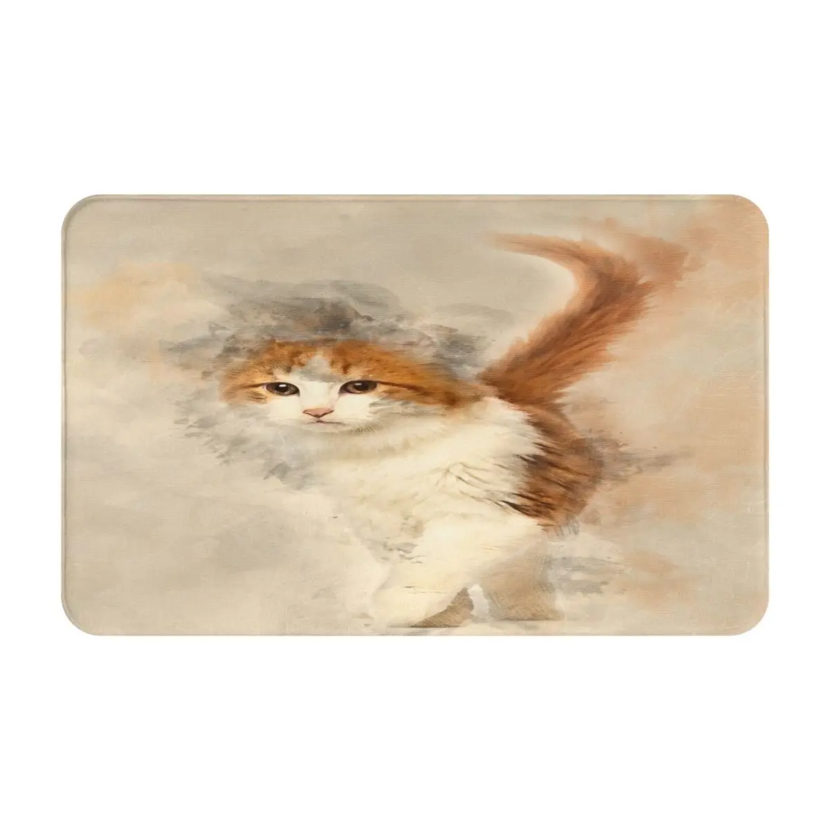 

American Curl Kitten 3 Mon 7 Bath Mat Carpet Door Mat 50x80cm Home Door Mats Outdoor Outdoor Carpet