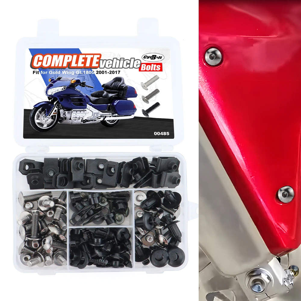 

Fairing CIips Nuts Screws Grommets Fit For Honda Gold Wing GL1800 GL 1800 2001-2017 Motorcycle Complete Full Fairing Bolts Kit