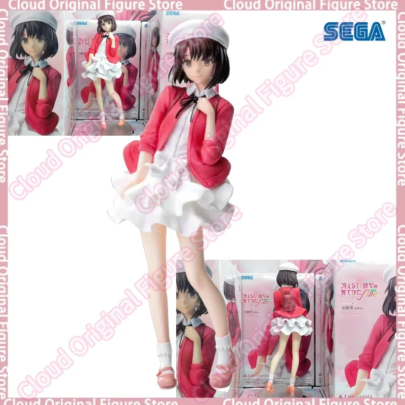 

In Stock 100% Original SEGA Luminasta Saenai Heroine No Sodatekata Megumi Kato PVC Anime Figures Action Figure Model Toys Gift