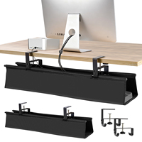 Under-desk Cable Tray Organizer No Drill Cable Organizer Cloth Wire Management Rack Shelf For Under Table Storage Rack Accessory