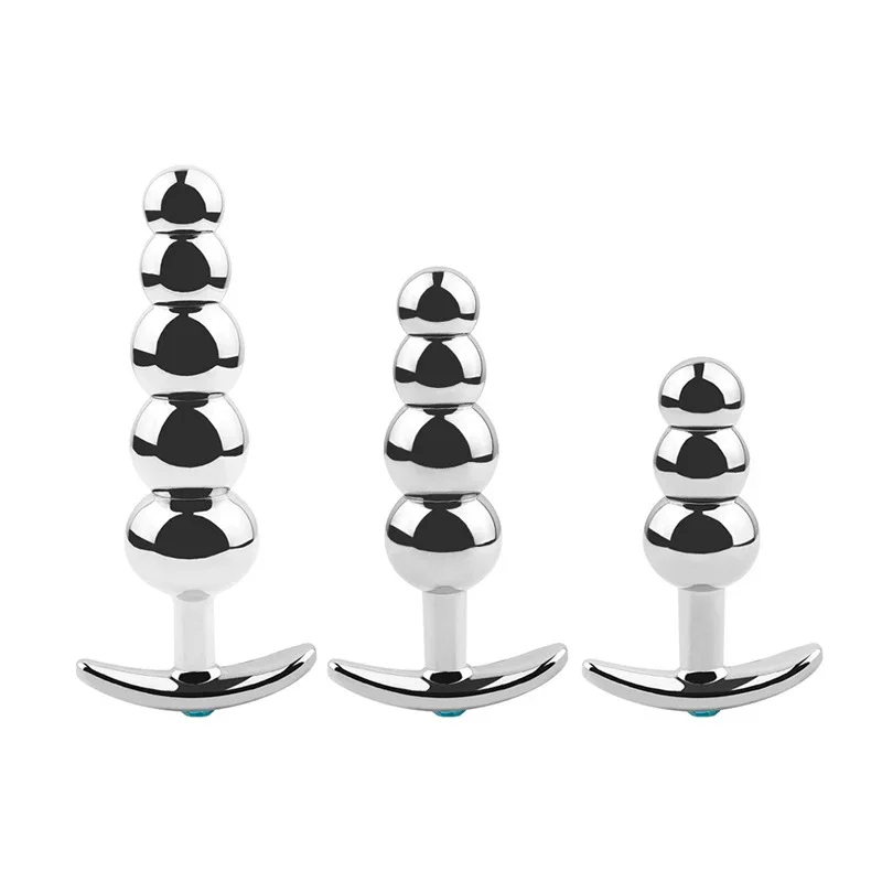 plug anal cromado Plug Anal Less CROMADO Com Pedra Cravejada AZUL TAM M -HA144CA