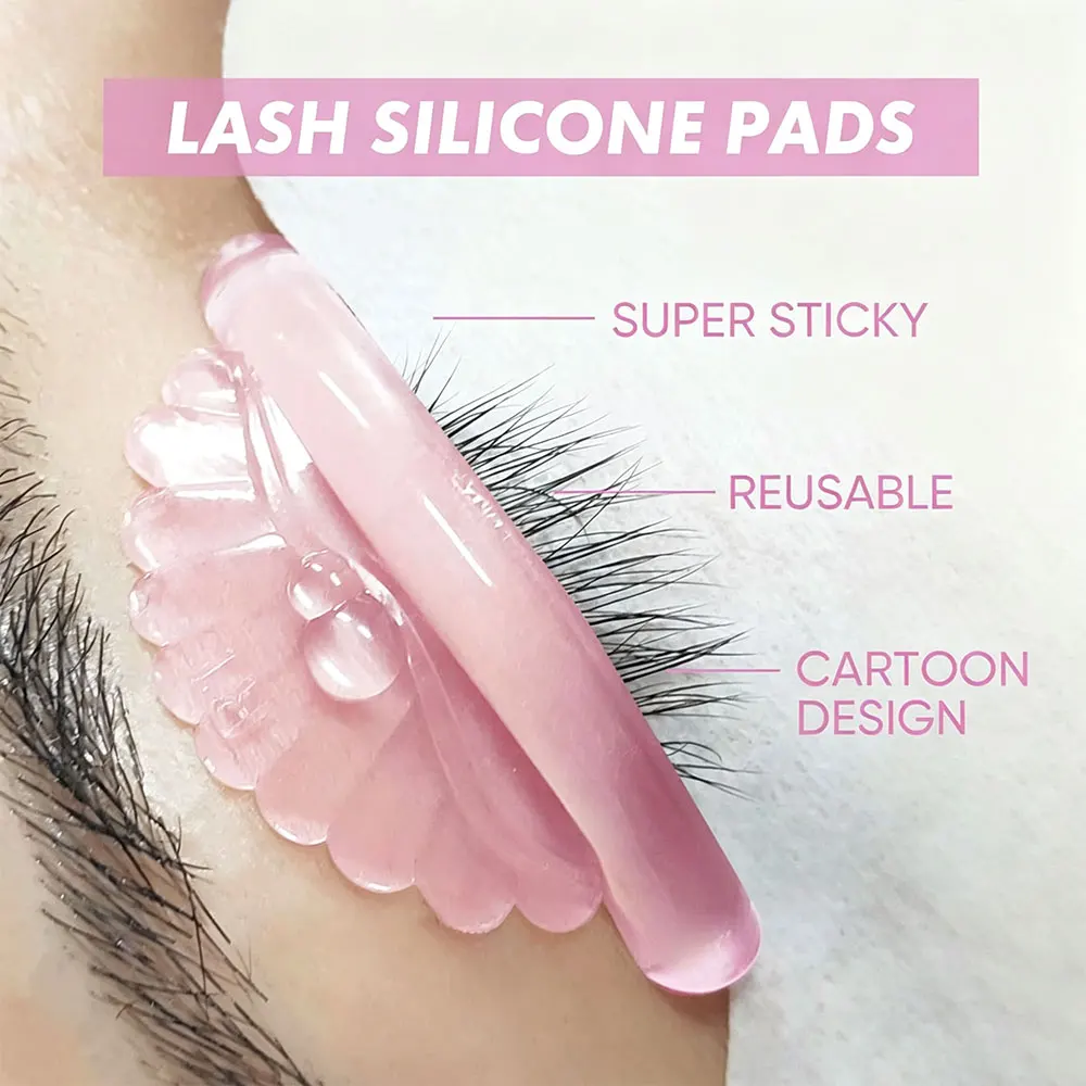 5 Pairs Reusable Eyelash Lifting Kit Silicone lamination Pad Shell Shape Perm Rods 3D Lashes Extension Curler Makeup Tool