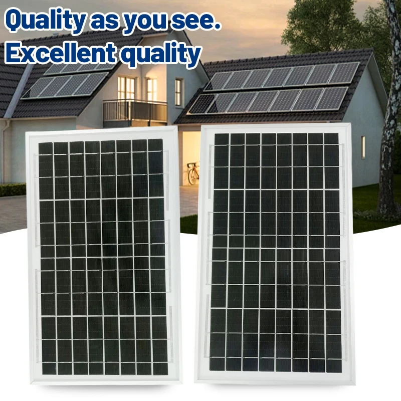 New energy road solar panels, household emergency backup power supply, solar panels, monocrystalline silicon wafers, 18V 10W