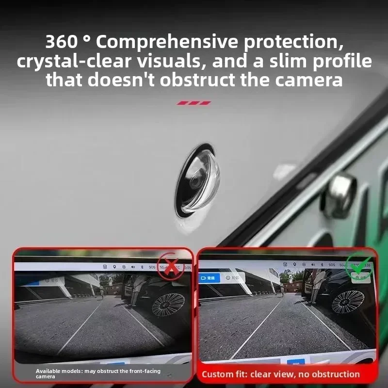 Universal Car Camera Lens Protector 2PCS Rear View Backup Camera Cover 360 Degree Camera Protection Anti Scratch Waterproof New