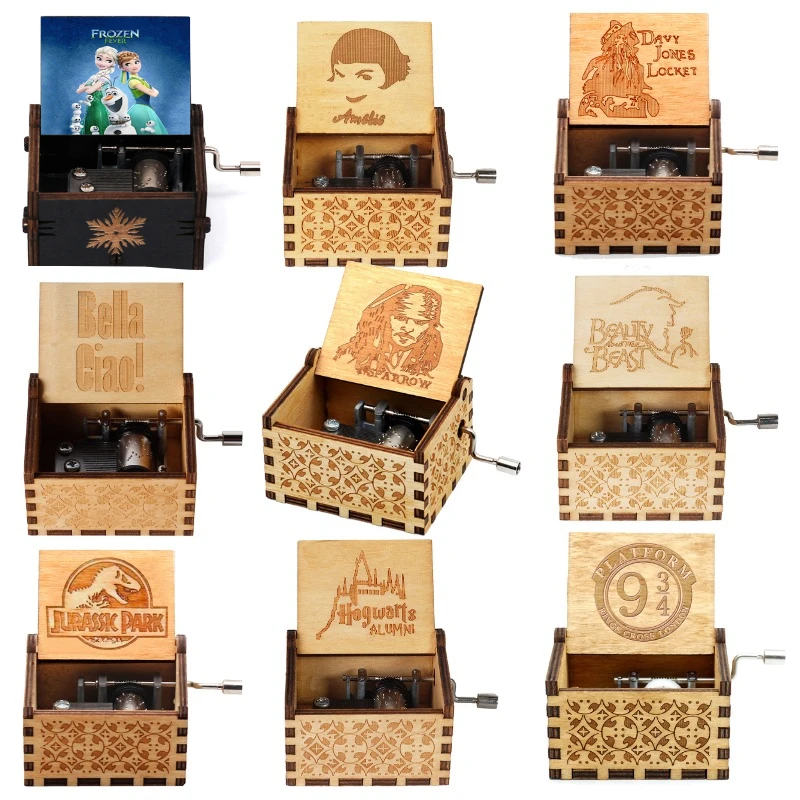 

Креативная музыкальная шкатулка на тему аниме, игрушка Merry Go Round of Life, деревянное украшение для рабочего стола с ручным управлением, подарок на Новый год, день рождения, Рождество