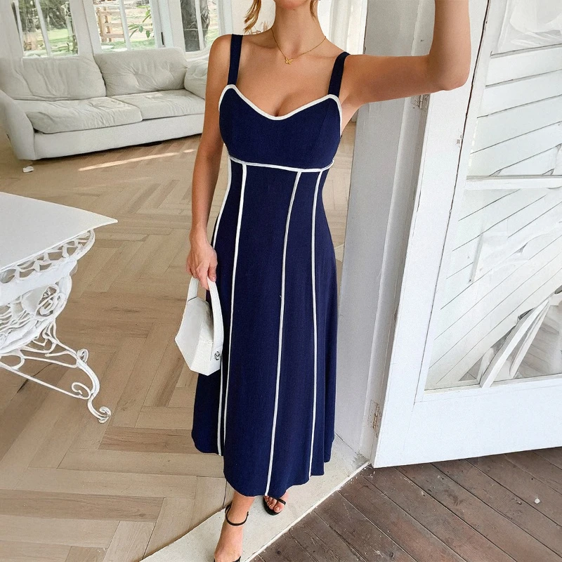 

Vacation Casual Style Camisole Dress for Children, Summer 2025