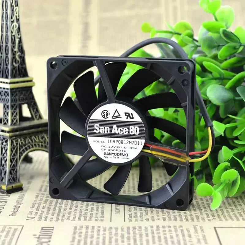for SANYO 109P0812M7D11 Genuine Original 8015 Silent Ultra-thin Cooling Fan