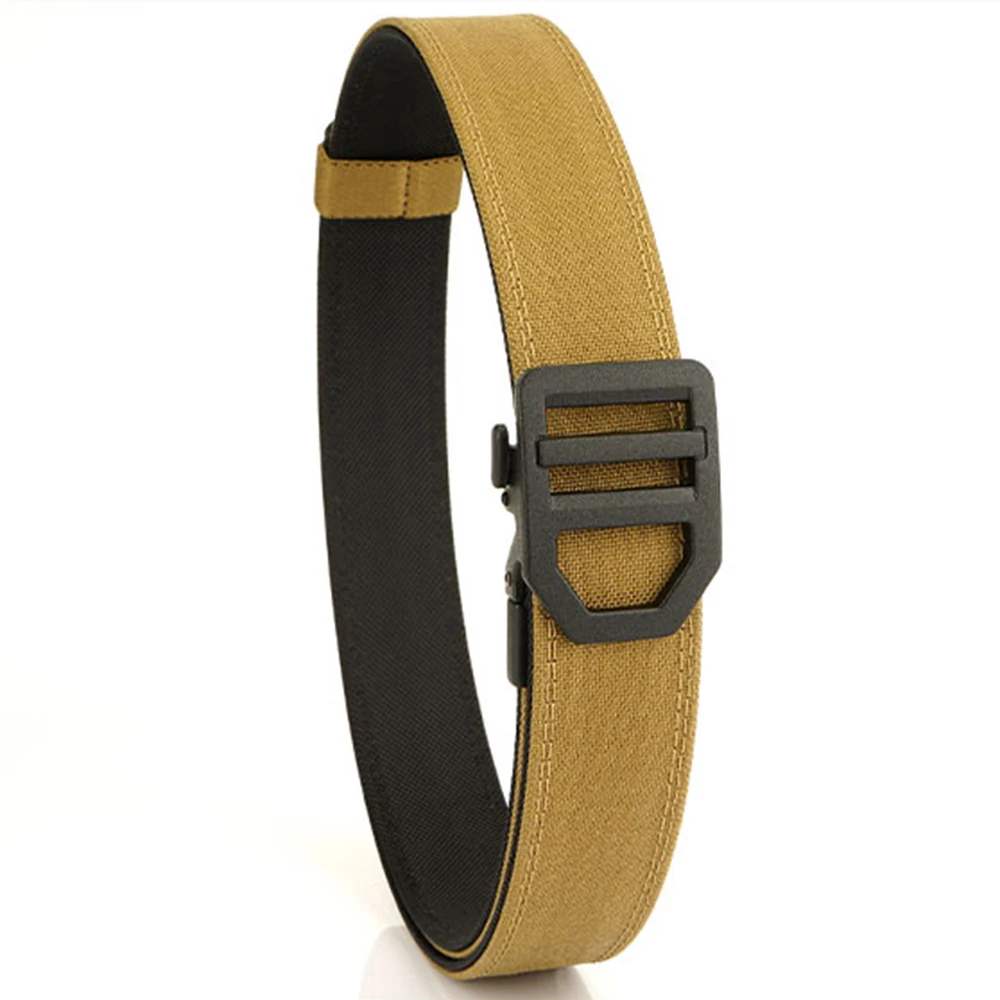 TUSHI EDC Harter taktischer Gürtel für Männer, Metall, automatische Schnalle, IPSC-Waffengürtel, 1100D Nylon, Militärgürtel, Outdoor-Sportgürtel, männlich – Detail 17