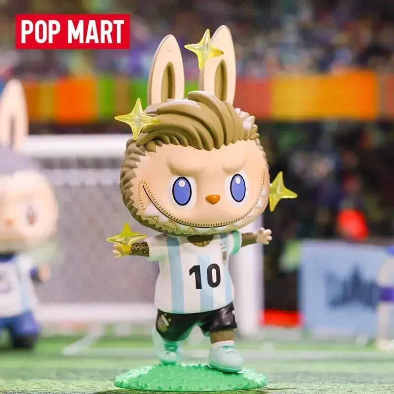 Pop Mart LABUBU ASOCIACION DEL FUTBOL ARGENTINO Serie Blind Box Mystery Box Guess Bag Spielzeug Puppe Niedliche Anime Figur
