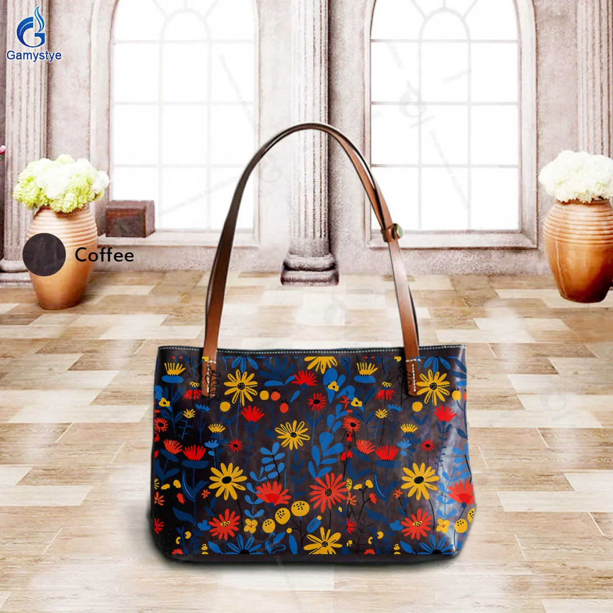 Printed Customize Art Bags High Quality Genuine Leather Women'S Bags Promotion Luxury Women Bags Bolsos Mujer