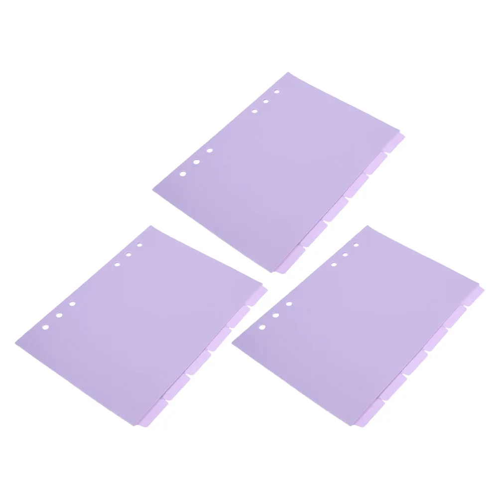 

18 Pcs Binder Separator Pages A5 Planner Accessories Dividers Organizer Dividing Line