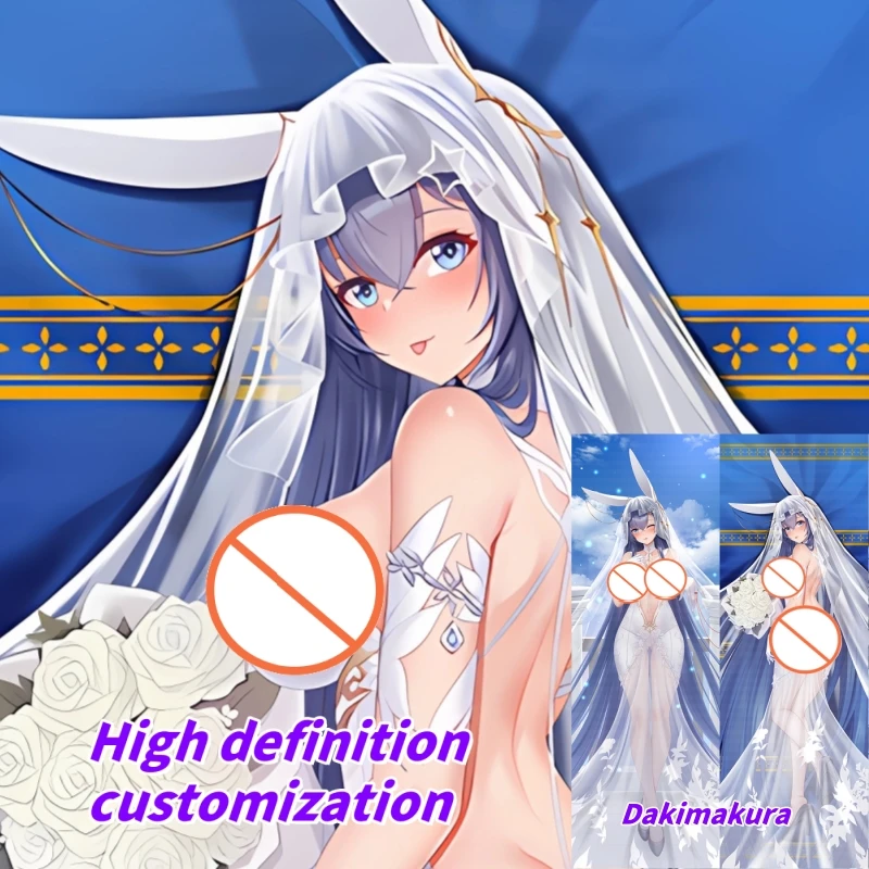 

Dakimakura Anime Pillow Case Azur Lane USS New Jersey Double-sided Print Of Life-size Body Pillowcase Gifts Can be Customized