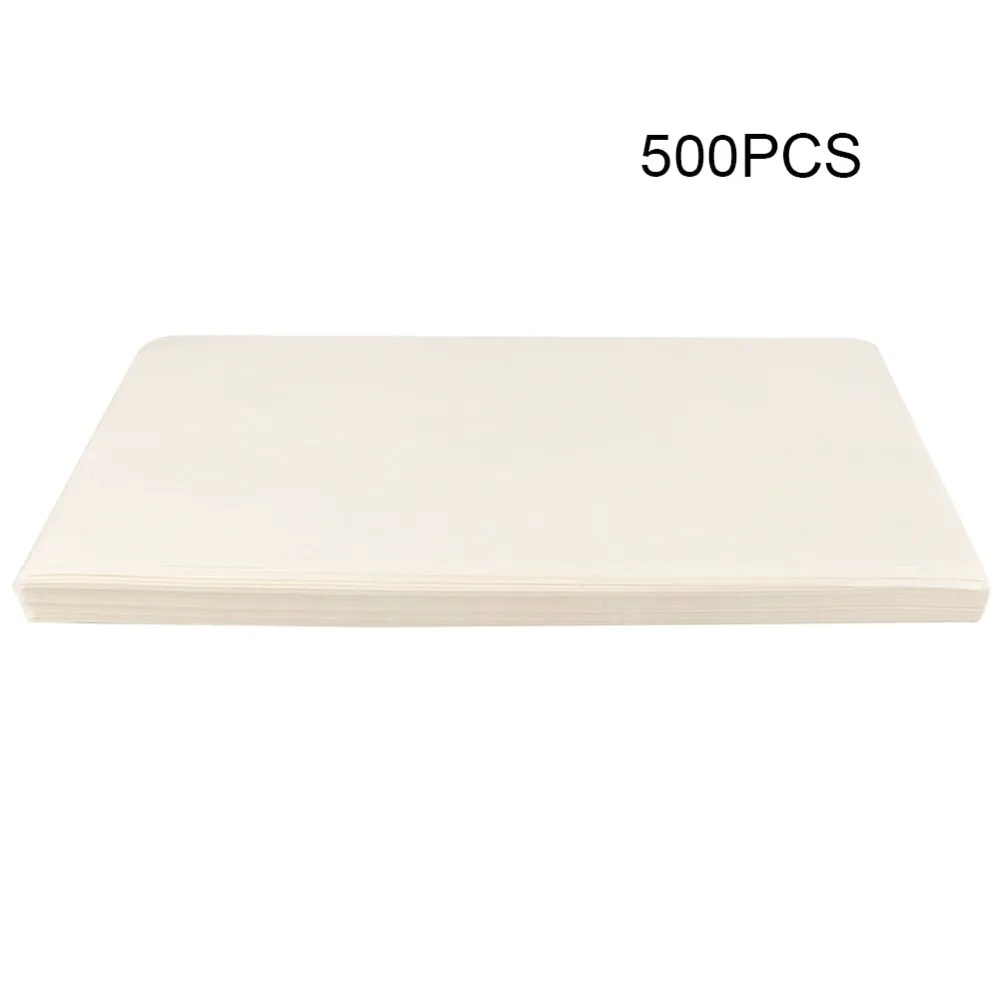 500pcs Paper Food Grade Baking Parchment Heat Resistant Double Sided Baking Paper Oil Proof White Baking Paper Mat
