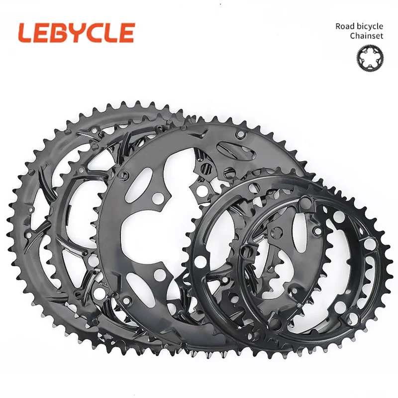 34t 39t 50t 53t chainrings substituição pedal da bicicleta engrenagem dentes bcd 110/130mm compatível mountain bike anel de engrenagem