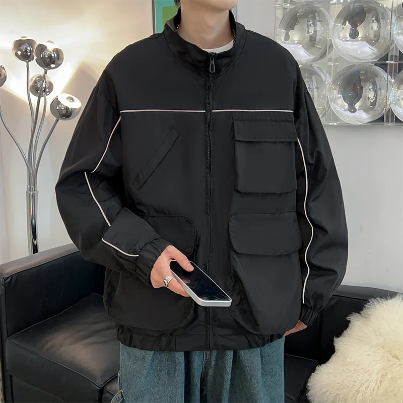 

2025 New Faion mat Men's Outdoor Windproof Waterproof Jaet Hooded Autumn Winter Sports Coat Polyester Fiber 00%