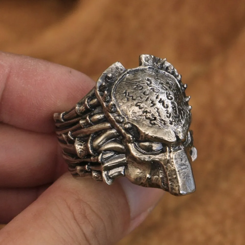 LINSION Cupronickel Predator Ring Mens Biker Rock Punk Jewelry CP208 US Size 7~15