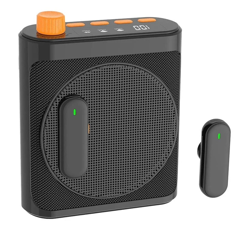 

Беспроводной петличный микрофон, портативный мегафон, усилитель голоса с 2 микрофонами, перезаряжаемый динамик для классной комнаты, встреч, разработок