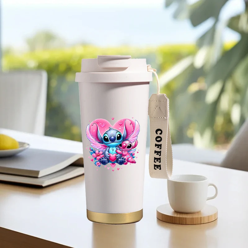 

500 мл модная изолированная кофейная кружка с героями мультфильмов, теплая зимняя бутылка-термос с молоком, чаем и водой, герметичная соломенная чашка для питья, подарки