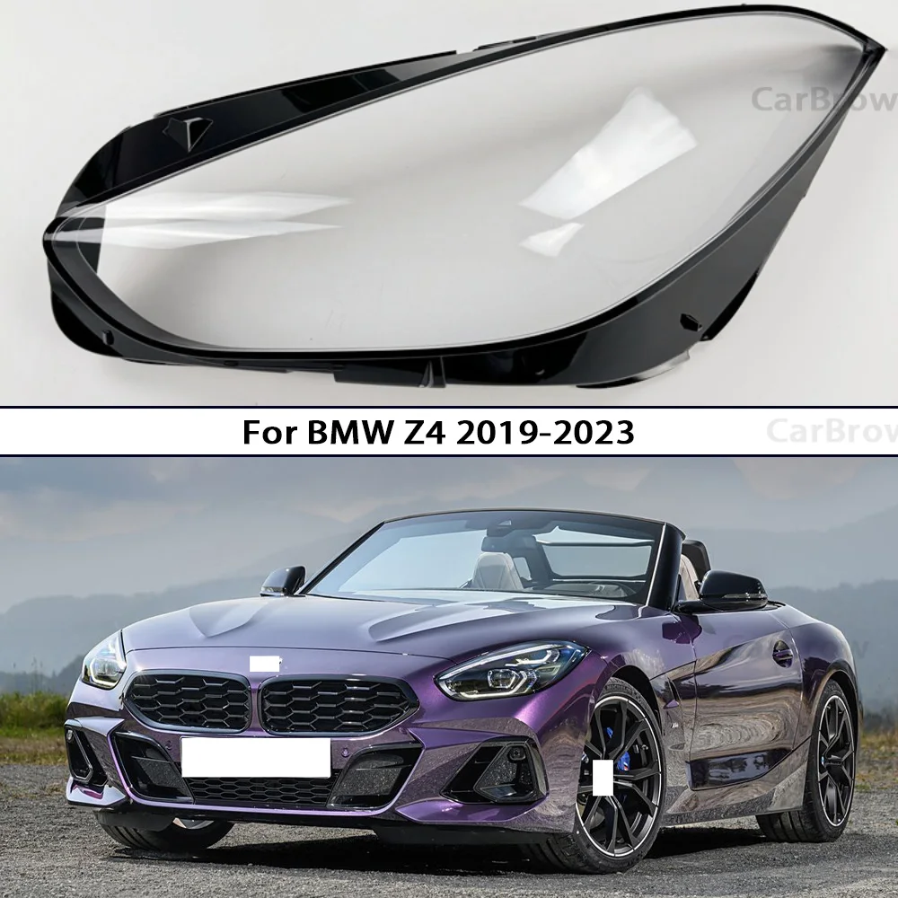 

Headlight Shell Lampshade Case For BMW Z4 2020 2021 2022 2023 Front Headlamp Cover Transparent Lens Plexiglass