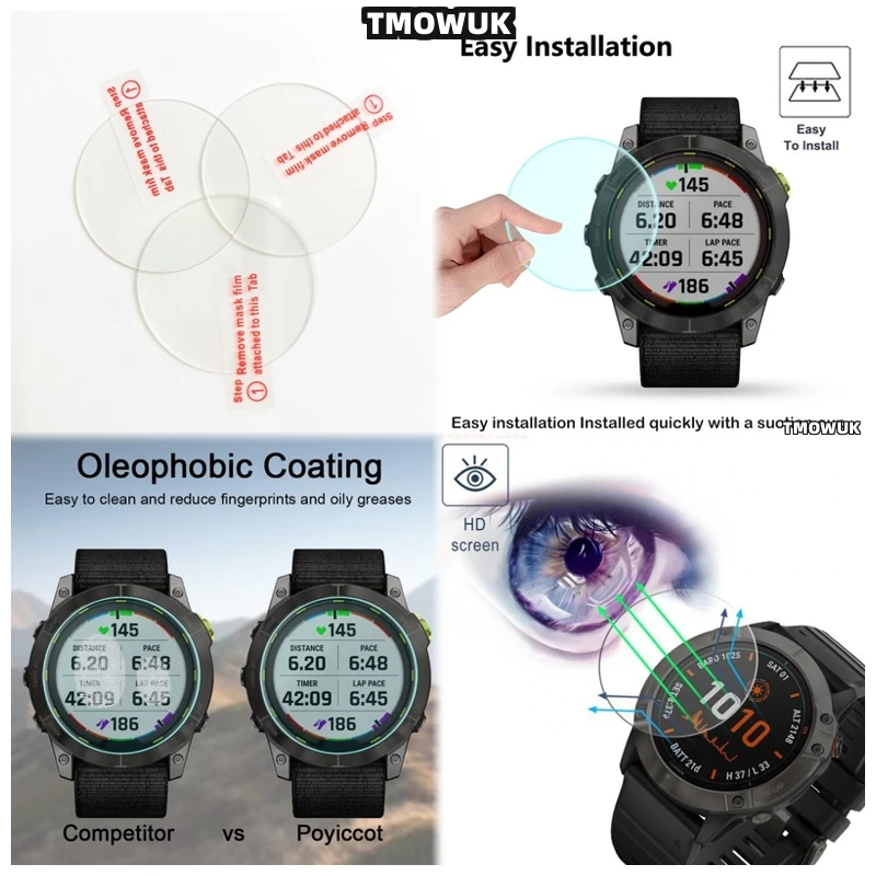 

For Garmin Enduro 2 3 Enduro2 Enduro3, Anti-Glare Screen Guard, See Clearly In Any Light Condition.
