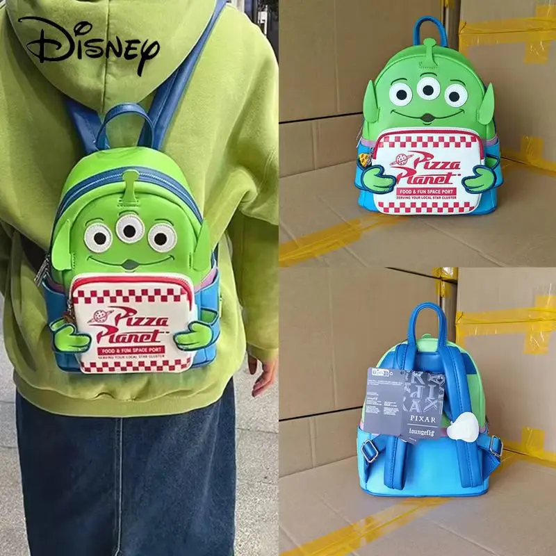 

Подлинный Летний дорожный рюкзак Disney Loungefly Toy Story с изображением инопланетянина, двойной рюкзак для подруги, подарок на день рождения