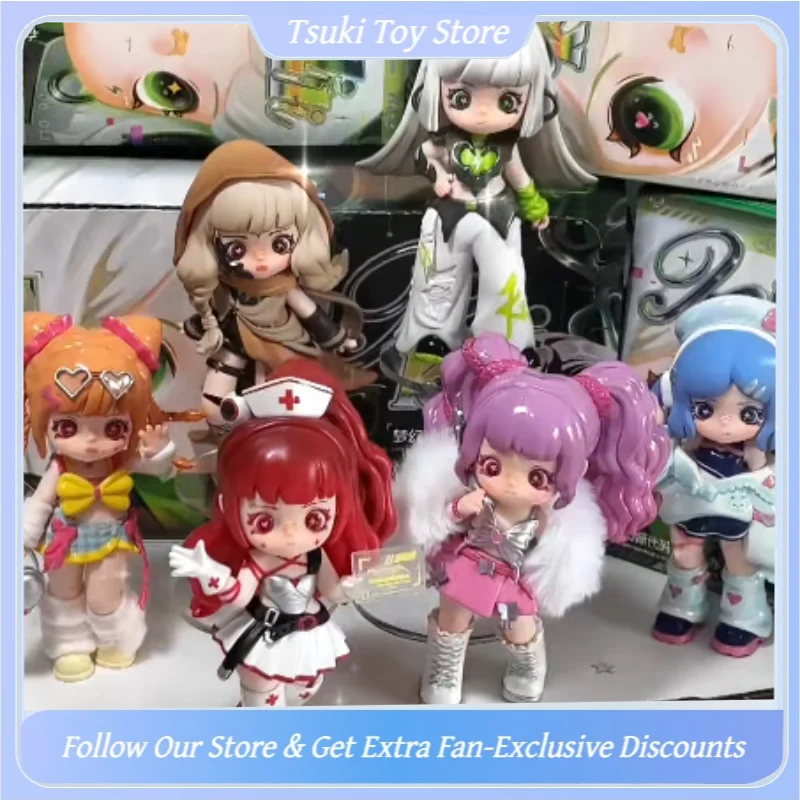 

Genuine Qimengdao Kilikili Dreamy Source Code Series Figure Blind Box Collectible Anime Pvc Figure Desktop Ornament Girls Gift