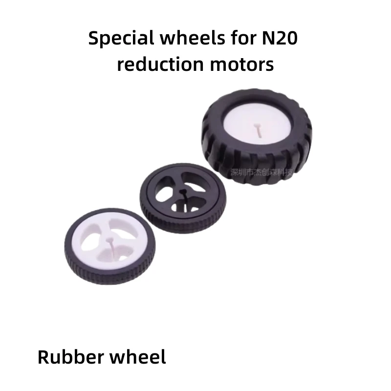 

D-Hole Plastic Rubber Wheels 34mm/43mm D3mm Hole N20 Gear Motor Motor Special Tire