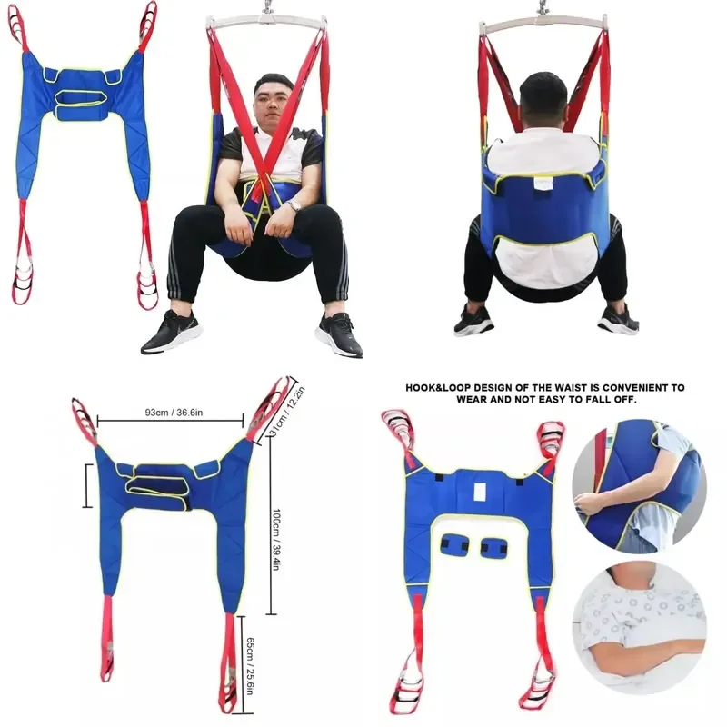 Adjustable Patient Transfer Belt Lift Sling Assistant Rehabilitation Belt Leg Trainers for Disabled Patient Walking Health