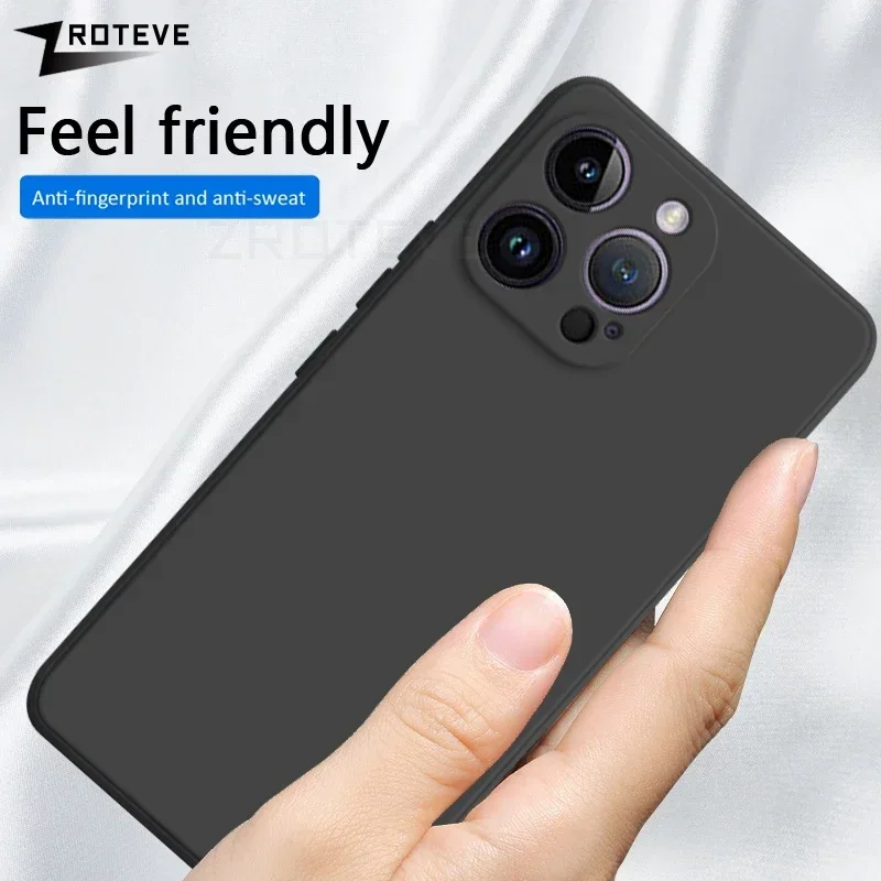 For iPhone16 Pro Max ZROTEVE Silky Liquid Silicone Soft Cover For iPhone 16 15 14 Plus 11 12 13 Mini SE 2 3 2020 2022 Phone Case