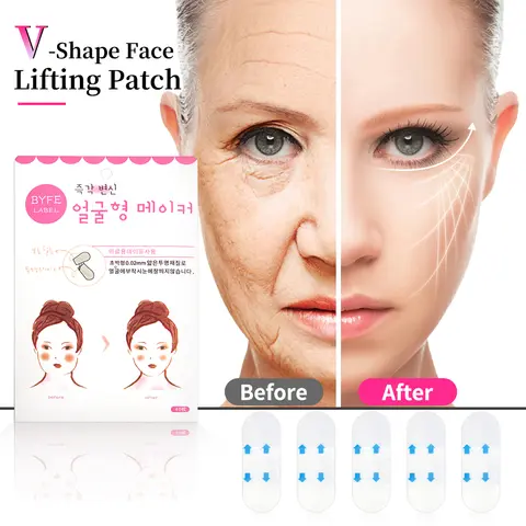 V자형 얼굴 주름 처진 피부 접착 테이프 리프팅 페이스 스티커, 보이지 않는 투명 얇은 얼굴 패치 리프트 도구, 120 개