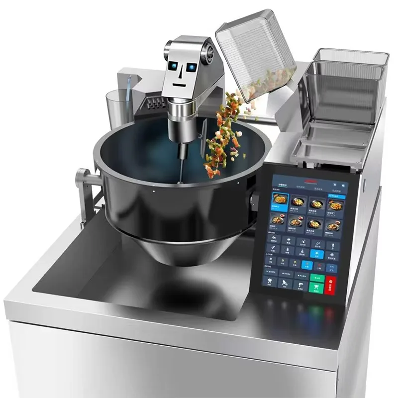 Smart Automatic Cooking Machine Commercial Stir Fry Cooker Multifunctional Food Processing Kitchen Equipment
