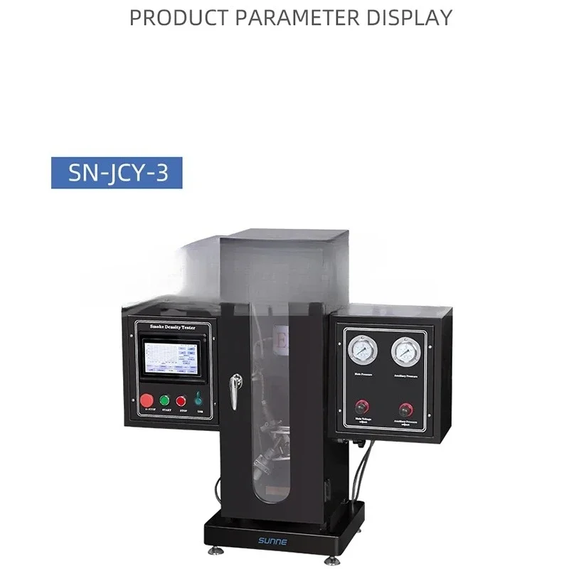 مواد البناء اختبار كثافة الدخان التحكم المزدوج شاشة تعمل باللمس مواد البناء الاحتراق الصف تحلل كثافة الدخان #3