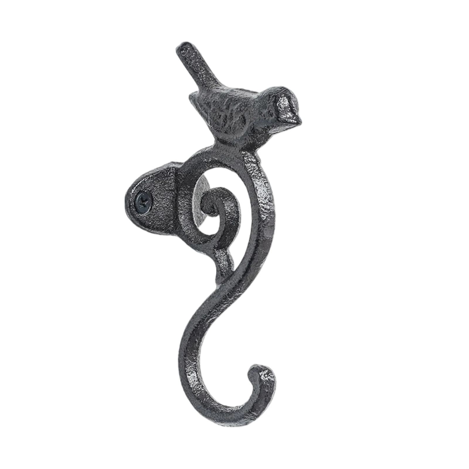 Rustic Bird Cast Iron Wall Hook Vintage Decorative Hanger for Entryway Garden Fence Outdoor Indoor Coat Key Hat Scarf