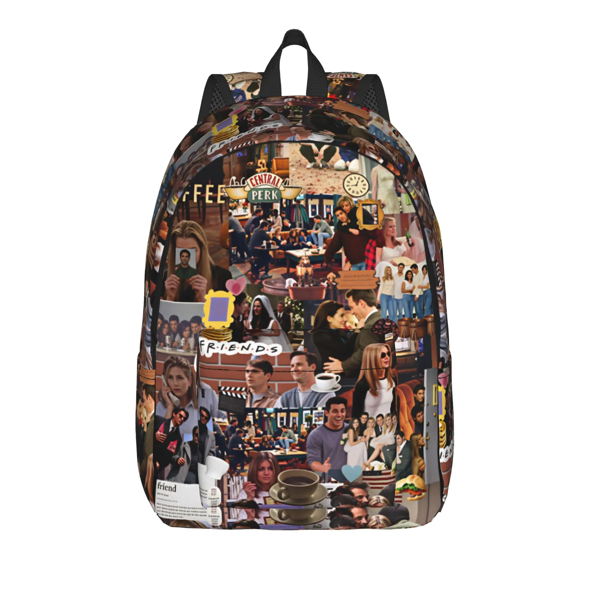 

Friends Classic Photo Collage Backpack University Backpacks Teen Design Big School Bags Elegant Rucksack