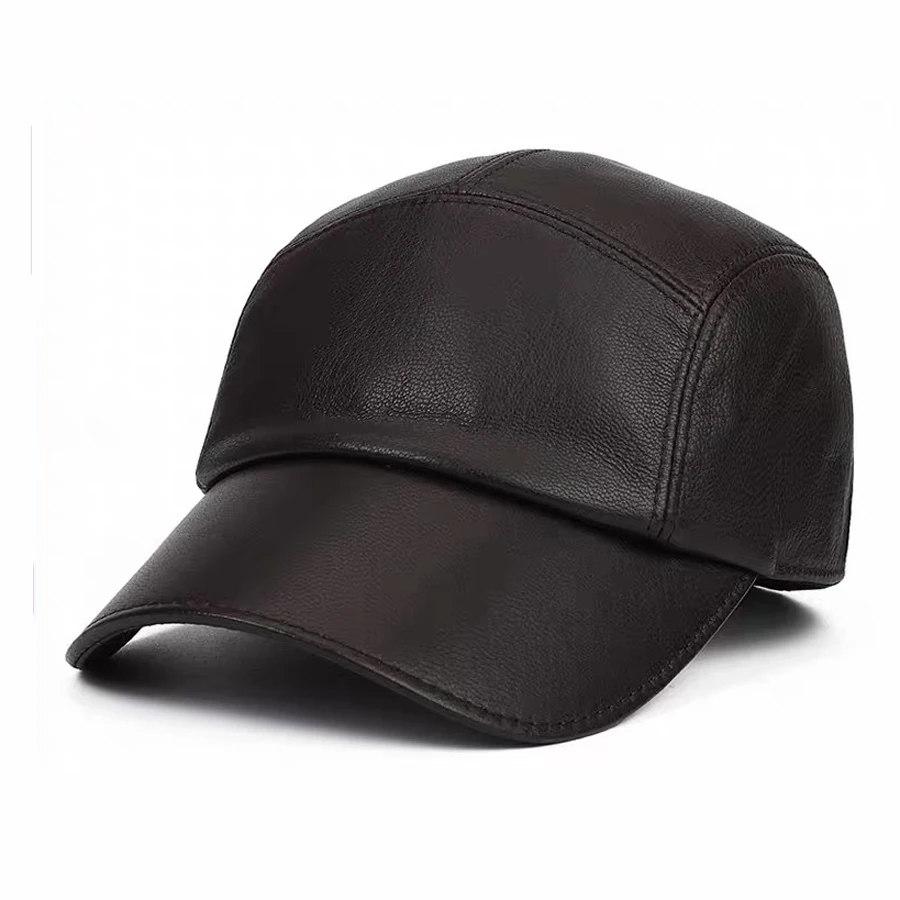 2026 Fashion High Quality Men/Women Suede Real Leather Baseball Caps Sheepskin Male Youth Duck Tongue Dad Hats Bombe Adjustable