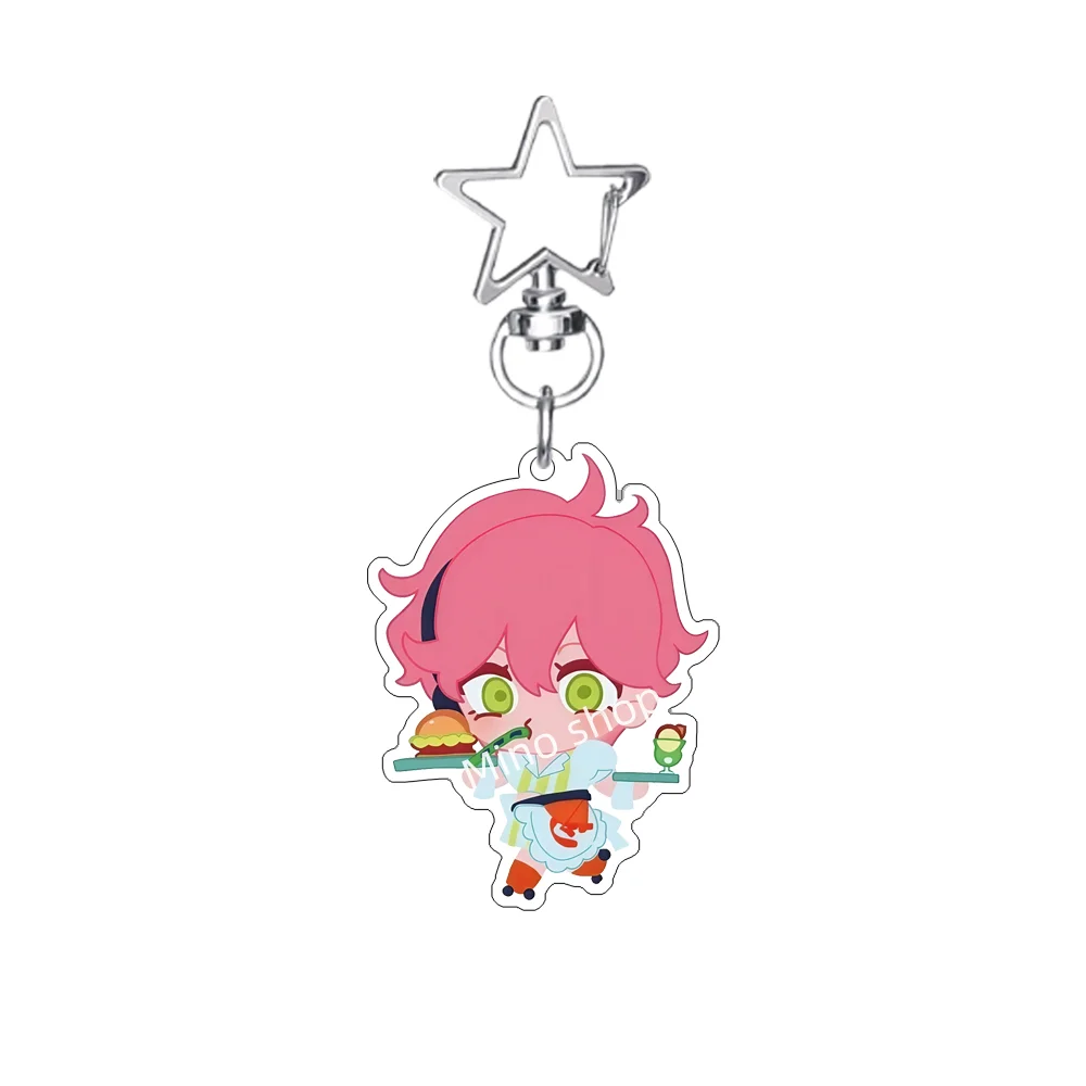 Alien Stage Mizi Sua Till Ivan Luka Hyuna 6CM Cute Anime Acrylic Bag Charm Car Keychain Decorations Bag Body Kit Keyring Gifts